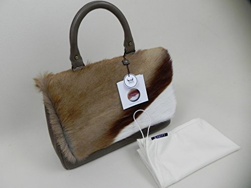 GTK - Geweihe & Trophäen KRUMHOLZ SPRINGBOCKFELL - Tasche mit Leder