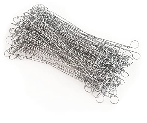 Windhager Lot de 150 fermoirs métalliques pour Fil Triple - 16 cm - Galvanisé - 07067