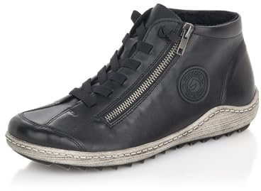 Remonte Femme Chaussures à Lacets R1498, Dame Chaussures de Sport lacées,Semelle intérieure Amovible,Chaussure Basse,Sneaker,Schwarz,41 EU / 7.5 UK