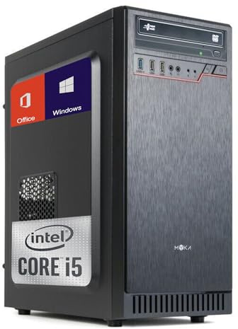 MYKA Pc Desktop i5-12400 4.40Ghz In Boost 6-Core,Cpu Core i5,Ram Ddr4 16Gb,Ssd Nvme M2 500Gb, Wifi,Windows 11 Pro,Office 2021 Pro,Computer assemblato