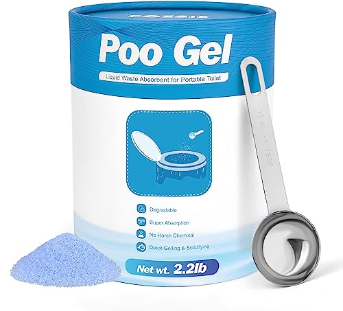 Poesie Pee Powder with Reusable Spoon for Portable Toilet 125 Uses