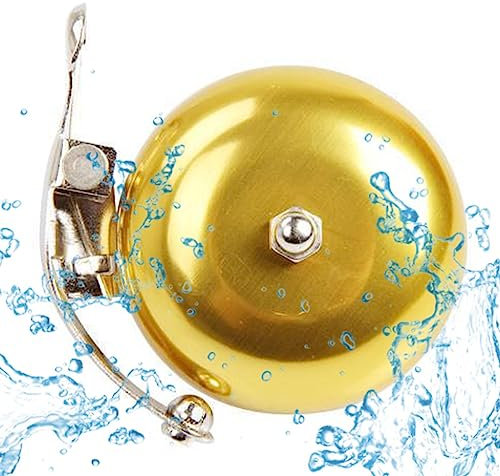 Vintage Fahrradklingel | Fahrradklingeln Fahrradklingeln mit lautem Ton - Goldene oder Silberne Fahrradklingel aus Aluminium mit klarem Klang, Fahrradzubehör für Mountainbikes und Fahrräder