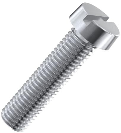 Accu - M1 x 10mm Cheese Head Screws (DIN 84) - Stainless Steel (A2) (Pack of 20)