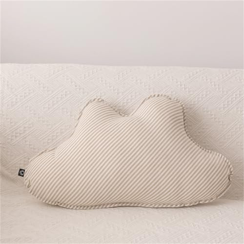 Hava Kolari Kuschel Kissen Wolken, Flauschige Weiche Kuschelkissen Kindekissen Sterne Mond Dekokissen für Kinderzimmer Couch Schlafzimmer Sofa (Wolke 60 * 35cm)