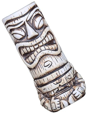 PRETYZOOM Bicchiere da Cocktail Ceramico Bianco Creativo Forma Rotonda, Resistente All’usura e Sicuro per Uso Prolungato, per Feste e Serate a Tema