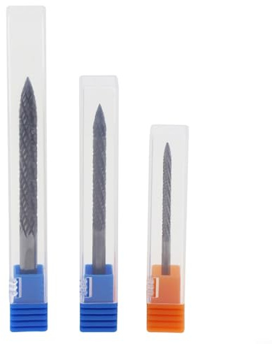 Zilimontt 3 st däckreparation hårdmetallborr, 3 mm/4,5 mm/6 mm borr biltråd däck reparation bilverktyg för däcklapp
