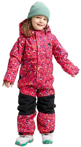 Burton Toddlers’ 2-Layer Insulated One Piece – Waterproof Winter Snowsuit for Boys & Girls – Wildcat Floral, 4T