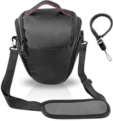 JNWYH 1 sacoche noire pour appareil photo - Petit reflex - 21 x 18 x 11 cm - Étanche - En nylon - Convient pour les appareils photo reflex