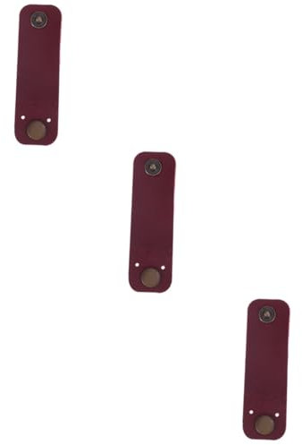 3 Pezzi Organizzatore Avvolgicavi per Auricolari e USB Design Compatto per Lavoro e Scuola Rosso