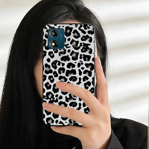 Compatible con Motorola Moto E13, Funda Antiderrame En TPU con Patrón Leopardo Creativo Único