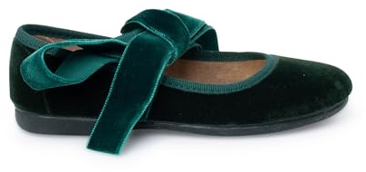 Pisamonas Ballerine con Cinturino Fiocco Velluto Misurare 31 Colore Verde
