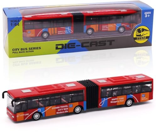 FCXVXCL Auto Giocattolo Bambino Mini Bus Modello Pull-Back Veicoli Bus Giocattolos Macchinine Giocattolos Educativo Regalo di Compleanno per Bambini