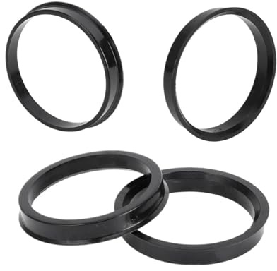 Anillos De Centrado De Cubo 57,1 Mm De Diámetro Interior Y 66,6 Mm De Diámetro Exterior Para Rueda De Coche Plástico ABS Negro 4 Unidades HGMGFYCX(60.1-57.1)