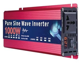 Convertitore Corrente Inverter A Onda Sinusoidale Pura 12V 220V 110V 2000W 5000W CC A CA Convertitore Tensione Alimentazione Portatile Inverter Solare(24V,110V 60HZ,1000W)