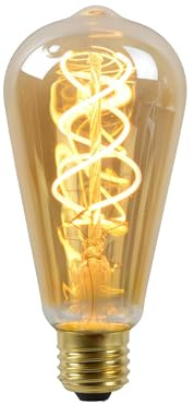LUCIDE ST64 - Ampoule filament - Ø 6,4 cm - LED Dim. - E27-1x4,9W 2200K - Ambre