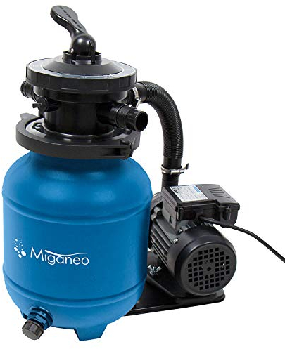 Miganeo Sandfilteranlage Speedclean 7000 mit integrierter Zeitschaltuhr blau inkl. Filterballs 403992