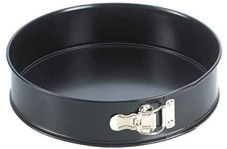 Grizzly Springform Cake Tin with Loose Base - Round Quick Release - Non-Stick 26 cm - Black