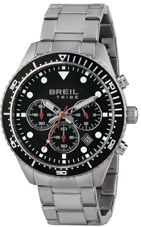 Breil, Collezione Sail, Orologio Uomo, Cronografo in Acciaio Lucido, Cassa 42 mm, Movimento al Quarzo, Pratica Chiusura con Pulsanti, Idee Regalo Uomo