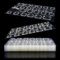 Allstarry 288pcs 12 Sheets Adhesive Tabs Waterproof Breathable Double-sided Jelly Sticker False Nail Glue Sticker Transparent Flexible for Manicure