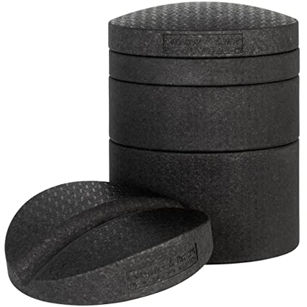 Liebscher & Bracht Original Rückenretter: Rückenstrecker, Brust- & Rückendehner mit Rille für Wirbelsäulen + Höhenregulierung, Rückentrainer Made in Germany, Übungen in der App Schwarz