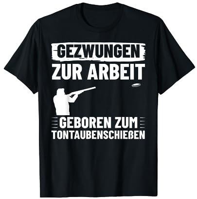 Wurftaubenschießen Tontaubenschießen Tontauben Sportschütze T-Shirt