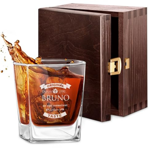 Maverton 250ml Verre a whisky personnalisé, Cadeau anniversaire Homme | Homme, Verre classique pour les connaisseurs de whisky, Un cadeau personnalisé pour homme, Cadeau Noel, Original
