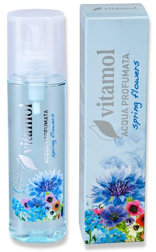Vitamol Scented Body Water, Uppfriskande och Deodoriserande Lotion, Kamelia, Persikablomma, Vårblommor och Myrra-dofter, 100 ml (Spring Flower)