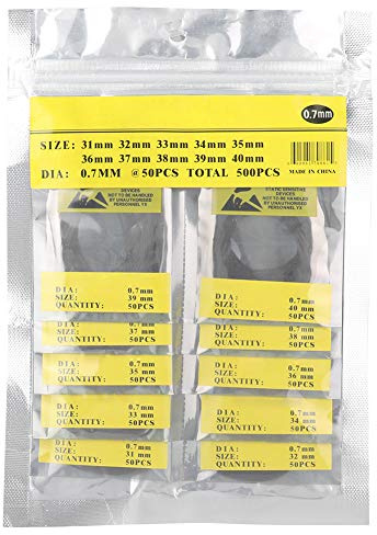 O-Ring Uhrendichtung uhren dichtungen Gummi O-Ringe Sortiment Kit Luft- oder Gasanschlüsse Gummimaterial Gummidichtung Langlebig für professionelle Sanitär für Herramientas y Kits de Reparación