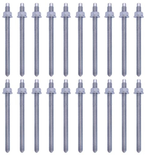 20x Remstaler ANKERSTANGE | M8 M10 M12 M16 M20 | Stahl verzinkt/Edelstahl A4 | -HÖCHSTE QUALITÄT- bester Preis (Verzinkter Stahl, M12x220)