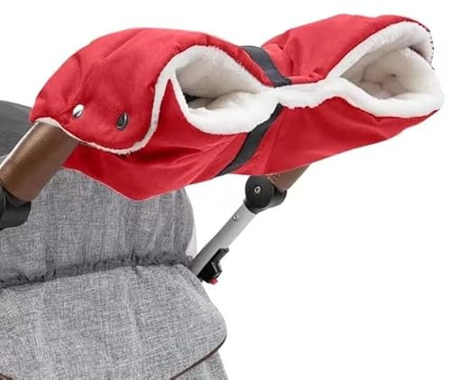 Handwärmer Kinderwagen,Handmuff Für Kinderwagen,Universalgröße Handmuff Für Kinderwagen,Wasserfest Winddicht Kinderwagenmuff Mit Thermo-Fleece Für Winter (A)