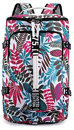 FANDARE Borsone da Viaggio Borsone Palestra Sportiva Borsa Palestra Borsa Sportiva Weekender Donna Uomo Grande Piscina Palestra Borsa a Spalla Borsa a Tracolla Laptop Zaino