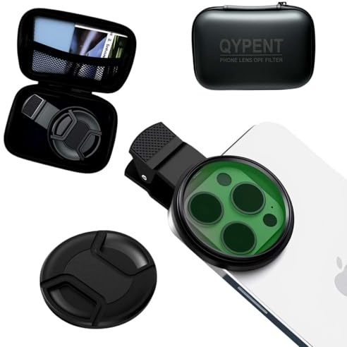 CPL Polarizing Filter for Phone,52mm Camera Lens Filter with Lens Clip Compatible for iPhone 14 Pro Max 13 Pro Max 13 Mini 12 11 X XS Max Samsung Galaxy