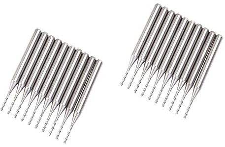 SOLUSTRE 20 Hartmetall-Leiterplatten-Schaftfräser Leiterplatten-Schaftfräser 10 Mm Schaftfräser 10 Mm Schaftfräser