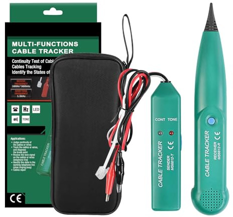 CJBIN Cable Tracker, MS6812 Multifunctional Leitungssuchgerät, Kabelbruch Suchgerät Mähroboter, Kabelfinder Leitungsfinder, Kabeltester für Durchgang, Kabelsuchgerät für Netzwerk Wartung Collation