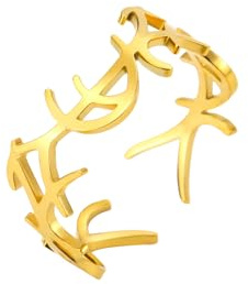 kkjoy Bague Croix Réglable en Acier Inoxydable Bague Jésus Couronne d'Epines Bague Croix Chrétienne Foi Espoir Amour Bague Promesse d'Eternité Bijoux Religieux Cadeau pour Femmes Hommes