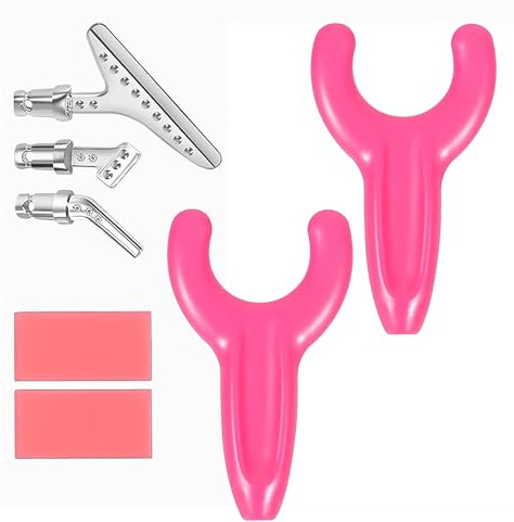CharySim Diamond Painting Stiftes Set Dimond Art Zubehör Pen Kit mit Metall-stiftspitze Diamant Painting Kleber Wachs Erwachsene Basteln Art Craft Kit 2 Stück Rosa
