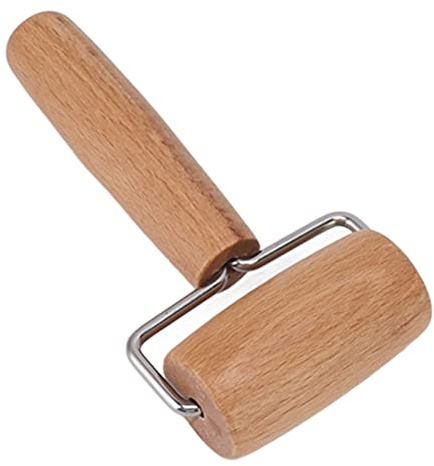 Lybunair Wooden Rolling Pin for Dough Baking, NonStick Adjustable Roller for Pizza and Pastry Preparation