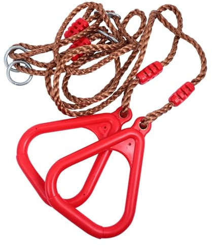 WOONEKY Kletterring Handshake-schaukelring Spielplatzgerät Fitnessring Kinderturnring Für Outdoor Indoor Aktivitäten Ohne Bohren Schnell Aufgebaut Robuste Verbundstruktur Auffällige Farben