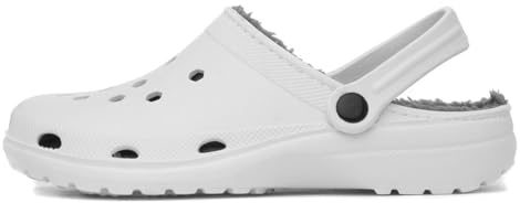 Shoe Zone - Womens White Warm Lined Slipper - Size 8 UK - White