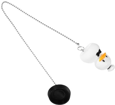 FELTECHELECTR Tappi Per Bagno Forma Di Anatra Con Catena Stopper Per Vasca Da Bagno e Inossidabile Design Carino e Funzionale Facile Da Pulire e Rimuovere Adatto Per Bagni Moderni