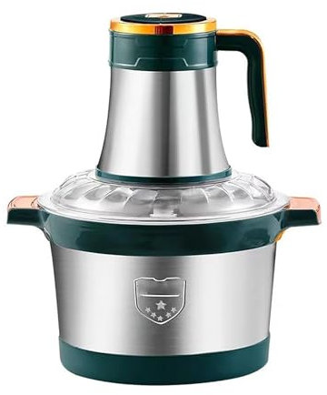 CDULOKLB 500W Electric Meat Grinder, 5L/6L Stainless Steel Food Processor with 5-Speed Control & 6 Blades, Heavy Duty Meat Mincer Chopper for Meat, Vegetables, Fruits, Nuts, Garlic