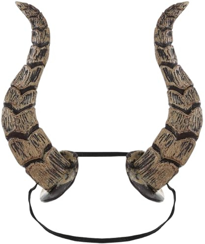 VICASKY Hörner Stier Kostüm Horn Teufel Hornshead Boppers Kuh Halloween Cosplay Tiefling Kinder Tier Anmail Ohren Und Stirnband Stirnband Silikon Kopfbedeckung Mittel Halloween