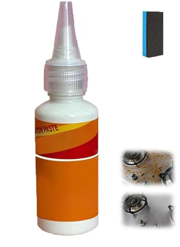 60ml Chrome & Metal Polish Cream with Sponge, Metal Polish Cream Chrome, Hardware Polishing Paste, Hardware Refurbishment and Repair Paste, for All Cars (1)