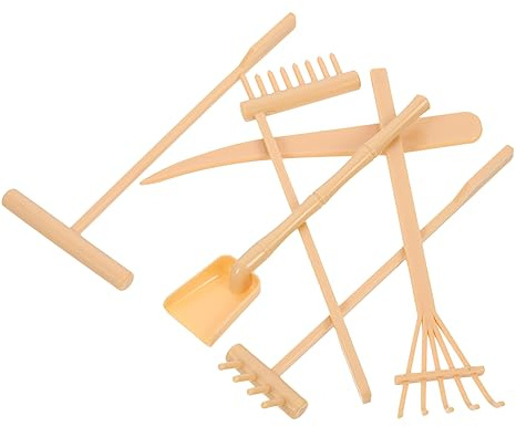 Gogogmee 6Pcs Yellow Zen Garden Rakes Sand Tray Tools for Desk Meditation Stress Relief and Creative Sand Drawing Accessories for Zen Garden Decorations