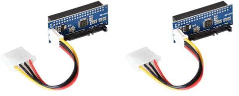 ISTOVO 2X HDD 3.5 IDE to Adapter Hard Disk Converter PATA IDE 39/40Pin to 22Pin Hard Drive Connector with Data Cable