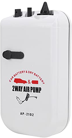 KUIDAMOS Tragbare Mini-Stummschaltung mit Doppelter Geschwindigkeitseinstellung, Luftpumpe für Aquarium, Auto, Sauerstoffpumpe, 1,0 L/min Kapazität für Outdoor-Angeln, ABS-Material