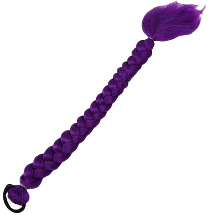 EIMSOAH Estensione dei Capelli Intrecciati Viola Eleganti Ciocche Finte Sintetiche Indossare Ogni Giorno e per le Vacanze