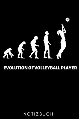 EVOLUTION OF VOLLEYBALL PLAYER NOTIZBUCH: A5 52 WOCHENKALENDER für Volleyball Spieler | Volleyball Geschenke | Training | Beachvolleyball Bücher | Sportler Buch | Volleyballbuch | Trainingsbuch