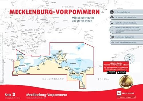 Sportbootkarten Satz 2: Mecklenburg-Vorpommern (Ausgabe 2025): Mit Lübecker Bucht und Stettiner Haff