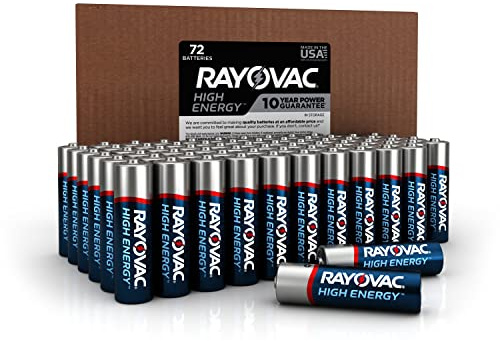 Rayovac AA Batteries, Double A Battery Alkaline, 72 Count